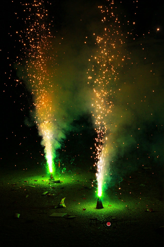 Kakoli with sparkling stick